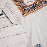 VINTAGE FLORA PEASANT BLOUSE