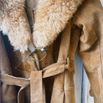 VINTAGE PENNY LANE SUEDE + SHEARLING COAT - Cloak and Dagger NYC