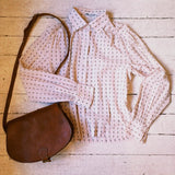 VINTAGE 70'S BOHO COTTON BUTTON UP