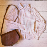 VINTAGE 70'S BOHO COTTON BUTTON UP