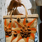 VINTAGE ORANGE PICNIC PURSE