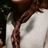 THE GREAT BROWN SILK BANDANA