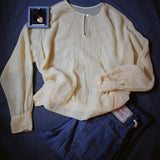 1920s SHEER KEYHOLE BLOUSE