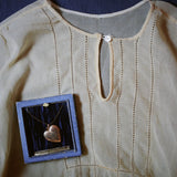 1920s SHEER KEYHOLE BLOUSE
