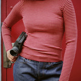 MARLENE VARSITY TURTLENECK