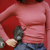 MARLENE VARSITY TURTLENECK