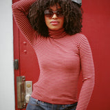MARLENE VARSITY TURTLENECK
