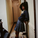VINTAGE GREEN & BLUE PLAID SKIRT