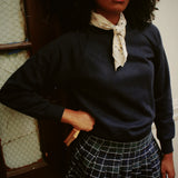 VINTAGE NAVY RAGLAN SWEATSHIRT