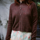 MEILLEUR MOMENT COFFEE SILK-CASHMERE CARDIGAN