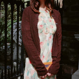 MEILLEUR MOMENT COFFEE SILK-CASHMERE CARDIGAN