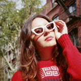 ILLESTEVA DONNA WHITE SUNGLASSES