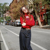 VINTAGE RED 1960s JANZEN SWEATER