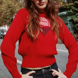 VINTAGE RED 1960s JANZEN SWEATER