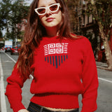VINTAGE RED 1960s JANZEN SWEATER