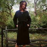 MEILLEUR MOMENT DARK NAVY LAPEL COLLAR COAT