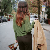 MEILLEUR MOMENT PINE SILK-CASHMERE CARDIGAN