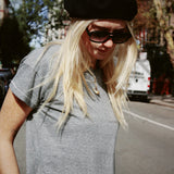 HEY GANG THE BOXY TEE P.E. GREY