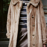VINTAGE MARGOT TENENBAUM FUR COAT