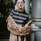 MARGOT NAVY STRIPE KNIT TOP