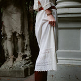 ANTIQUE 1910s WHITE GAUZE SKIRT