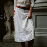 ANTIQUE 1910s WHITE GAUZE SKIRT