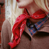 THE GREAT RED SILK BANDANA