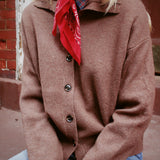 HAZEL HIGH NECK CARDIGAN