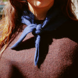 LE BON SHOPPE CASHMERE BANDANA NAVY
