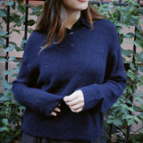 LE BON SHOPPE MATTHEW V-NECK MOHAIR SWEATER