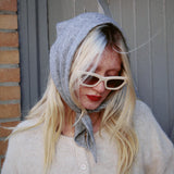 LE BON SHOPPE CASHMERE BANDANA HEATHER GREY