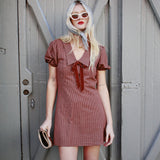 RORY GINGHAM BOW DRESS