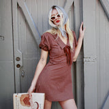 RORY GINGHAM BOW DRESS