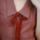 RORY GINGHAM BOW DRESS