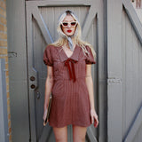 RORY GINGHAM BOW DRESS