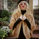 VINTAGE 60s FUR SHAWL