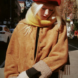 ROSIE SUEDE SHERPA LINED BOMBER JACKET