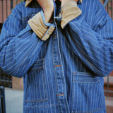 CLARK PINSTRIPE DENIM BARN JACKET