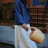 CLARK PINSTRIPE DENIM BARN JACKET