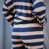CLAIRE STRIPE KNIT SHORTS