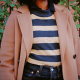 CLAIRE STRIPE KNIT TOP