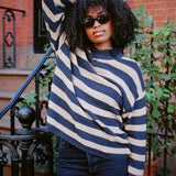 CLAIRE STRIPE KNIT TOP