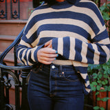 CLAIRE STRIPE KNIT TOP