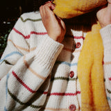 GINNY MULTI COLOR STRIPED CARDIGAN