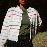 GINNY MULTI COLOR STRIPED CARDIGAN