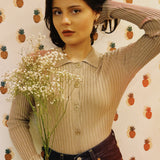 CHARLIE COLLARED KNIT TOP