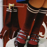 LE BON SHOPPE - EXTENDED BOYFRIEND - MAROON