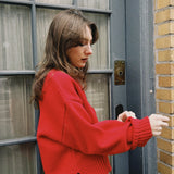 LOLA CROPPED KNIT SWEATER