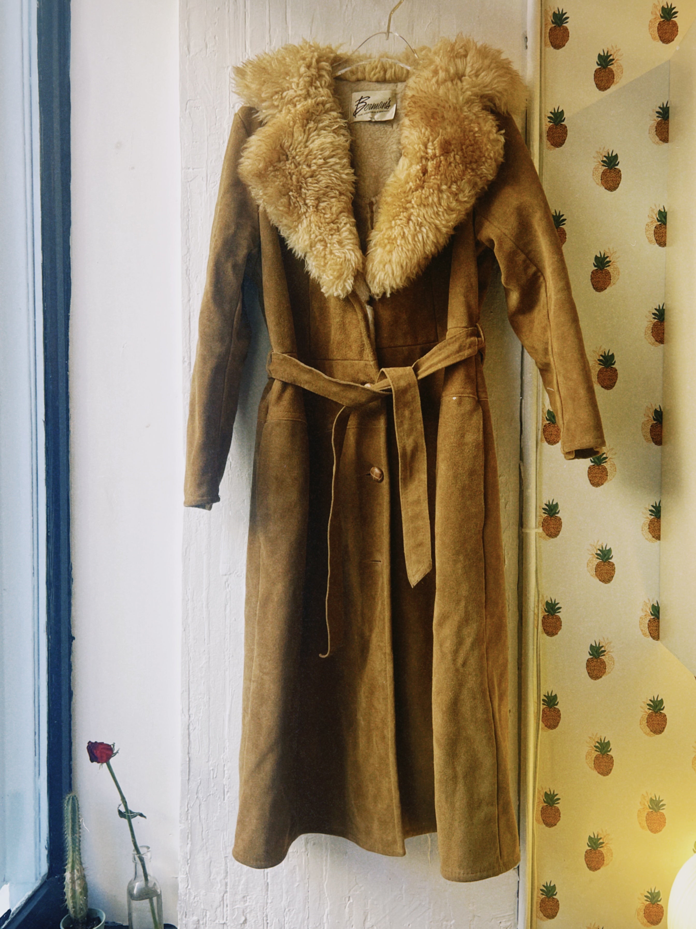 VINTAGE PENNY LANE SUEDE + SHEARLING COAT - Cloak and Dagger NYC