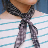 CLOAK & DAGGER SILK SCARF, CAFE